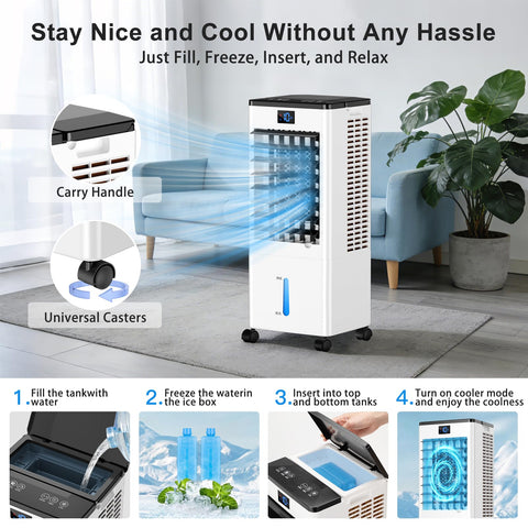 ZVVSXY energy-efficient 60W motor reduces power usage while cooling.