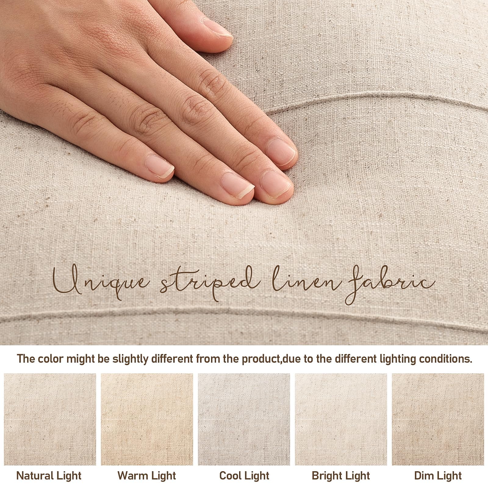 ZWJD handcrafted striped texture adds artisanal charm to cushions