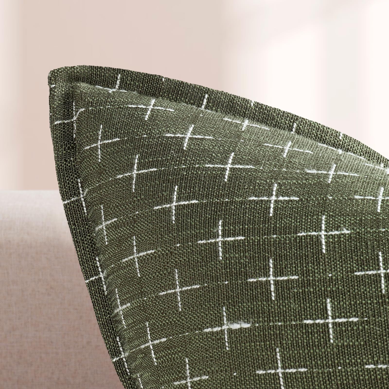 ZWJD Pillow Covers 20x20 pack highlighting tight weave and cozy texture