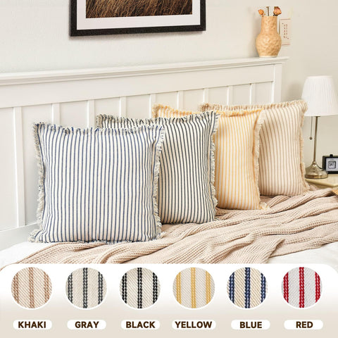 ZWJD two-pack pillow covers displayed for stylish living room styling.