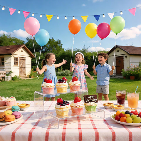 ZXQIRAX dessert table riser provides sturdy dessert elevation.
