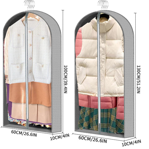 ZYKOYA 40 inch garment bag hanger opening keeps garments neat