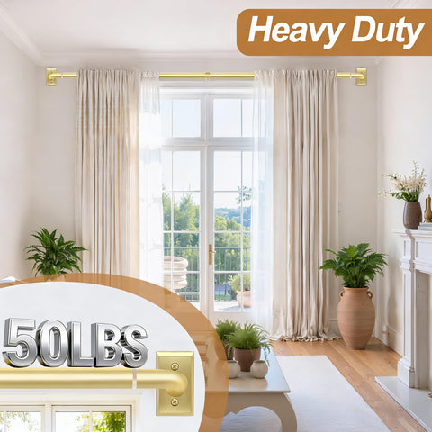 ZYRW gold curtain rod installation video guides quick setup