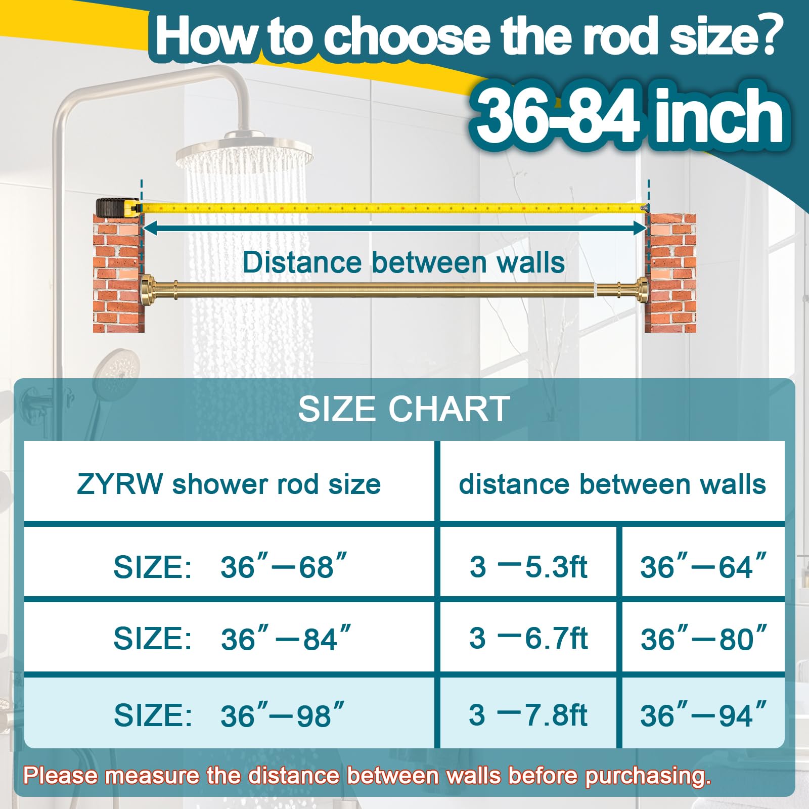 ZYRW Gold Tension Rod 24/7 support for after-sales help.
