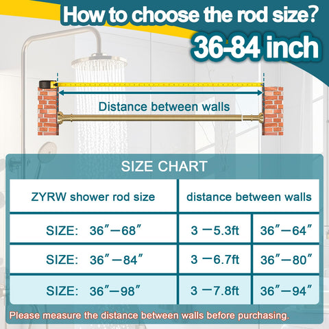 ZYRW Gold Tension Rod 24/7 support for after-sales help.