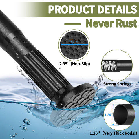 Rust-resistant coating keeps the ZYRW rod sleek in humidity.