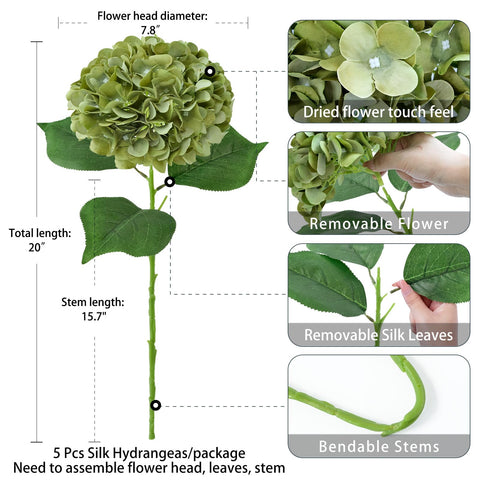 ZYTUYO hydrangea wedding centerpiece idea for tables and aisles.