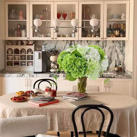 ZYTUYO realistic hydrangea heads 8.6 inch diameter for full displays.