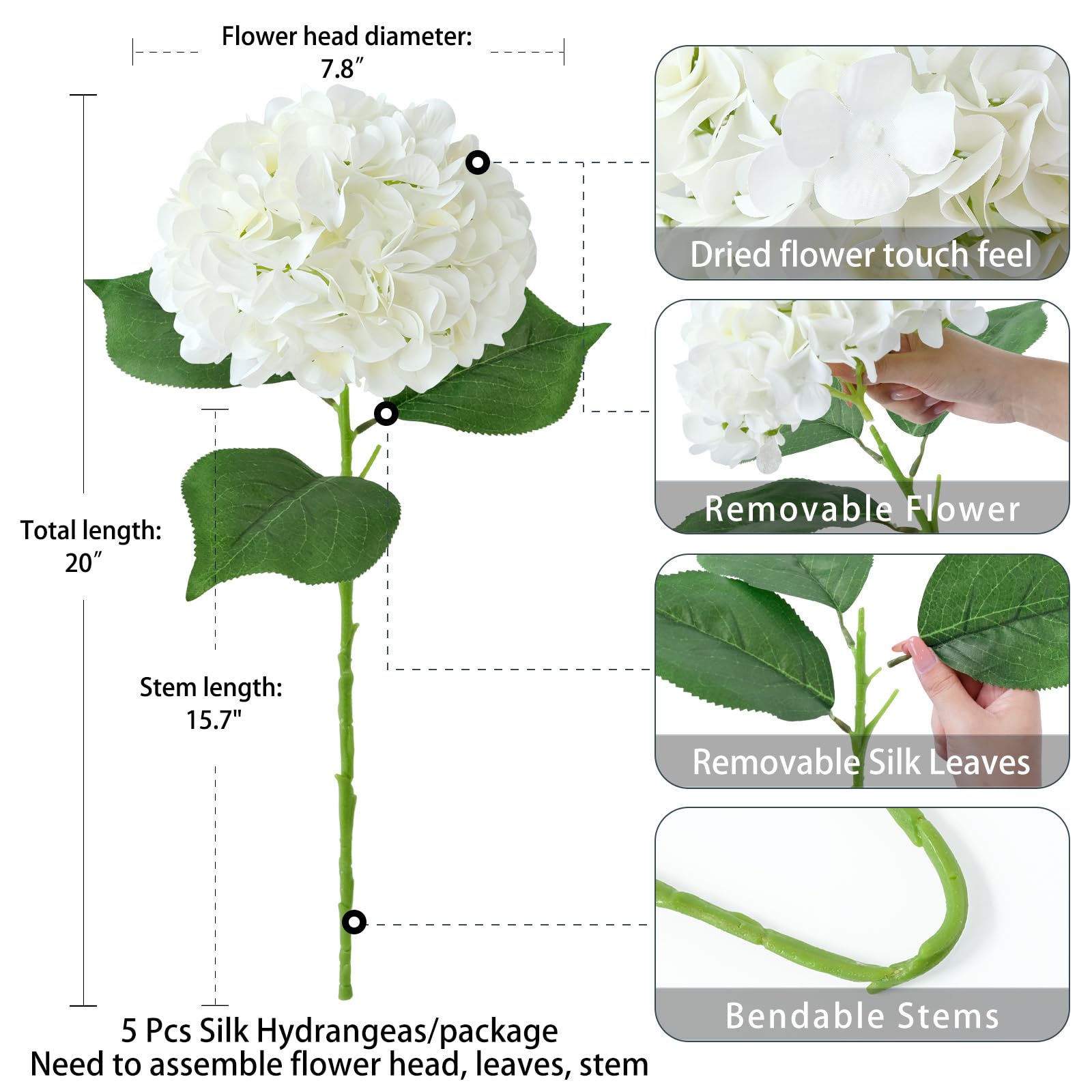 ZYTUYO dried-touch petals resemble real dried flowers with minimal maintenance.