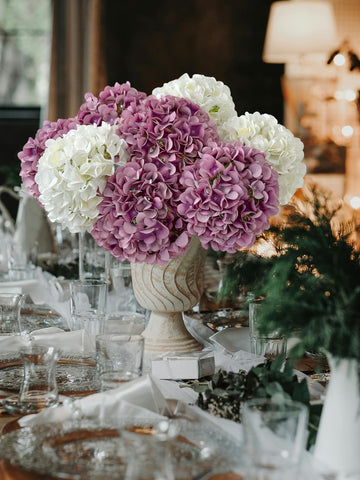 ZYTUYO living room decor hydrangeas provide year-round color and charm.
