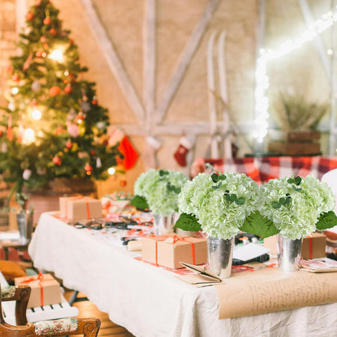 ZYTYUO artificial hydrangea stems offer flexible bendability for bouquets.