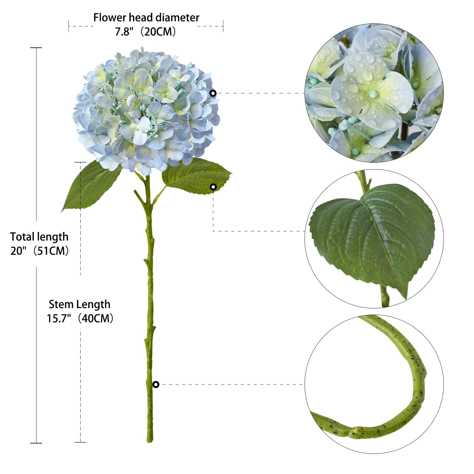 ZYTUYO hydrangea centerpiece for weddings or parties with long-lasting appeal.