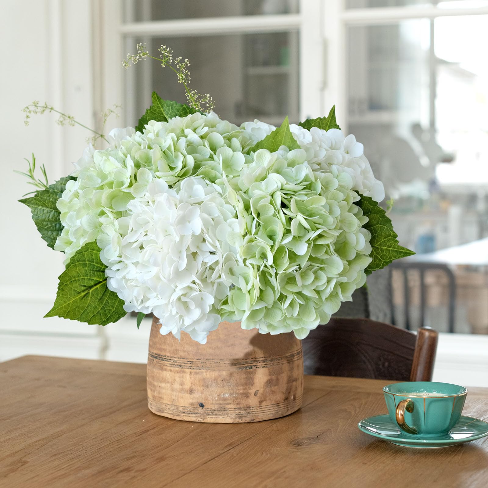 ZYTYUO kitchen bedroom decor hydrangea adds subtle greenery.