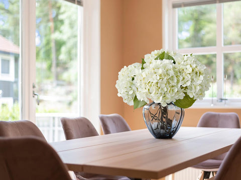 ZYTYUO white hydrangea leaves detail adds lush greenery for arrangements