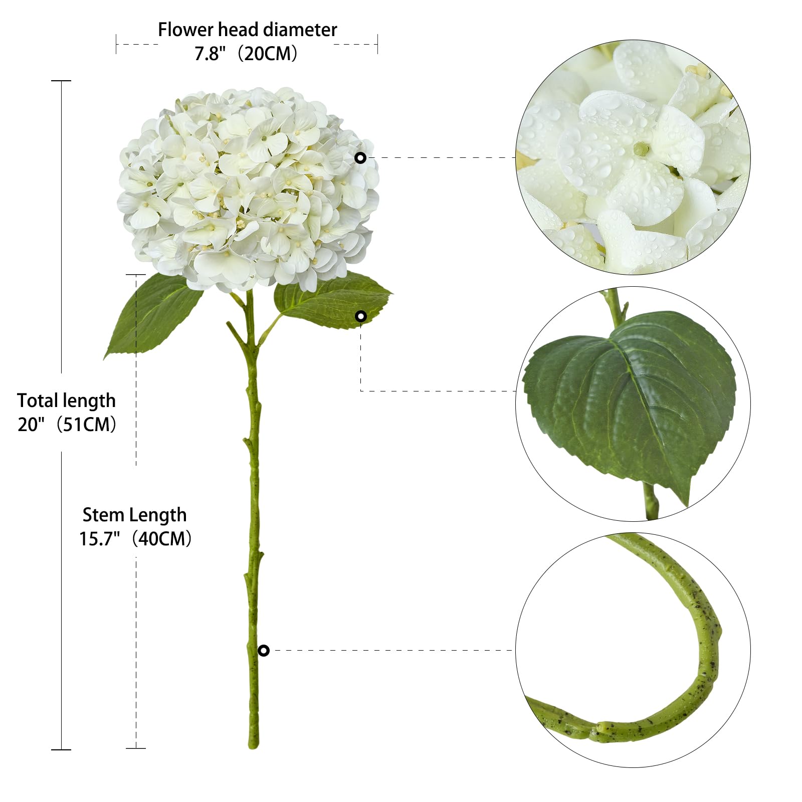 ZYTYUO hydrangea wreath or garland ideas with removable heads