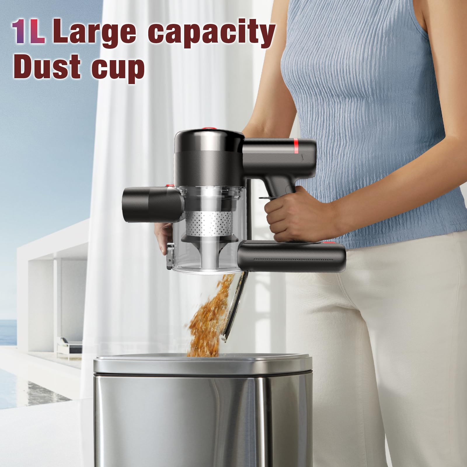 Zyxrona 6-layer filtration captures fine dust for a cleaner home environment.