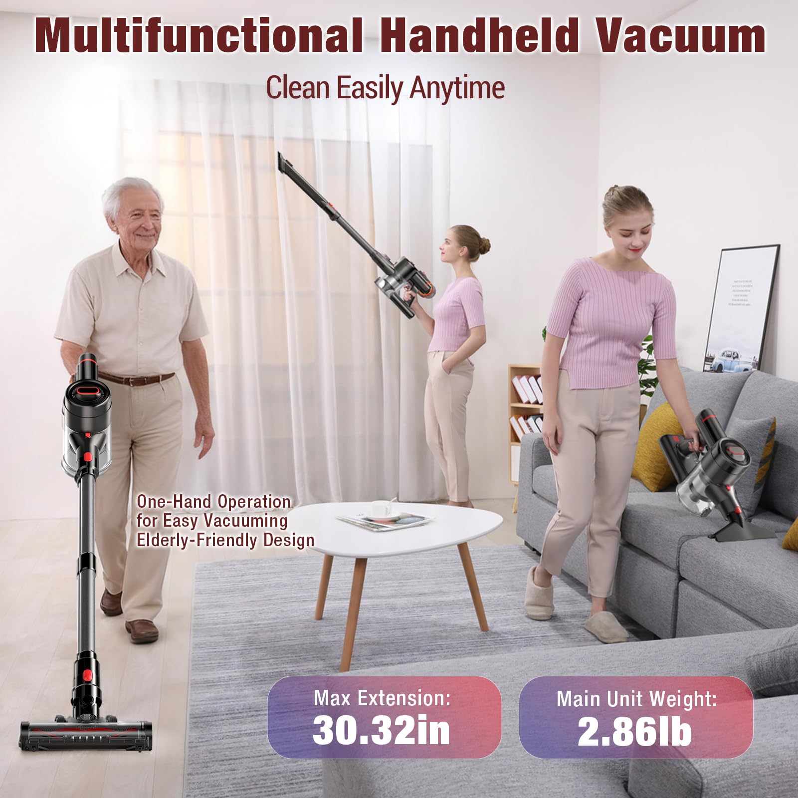 Zyxrona 8-in-1 accessories expand cleaning options for curtains, sofas, and cars.