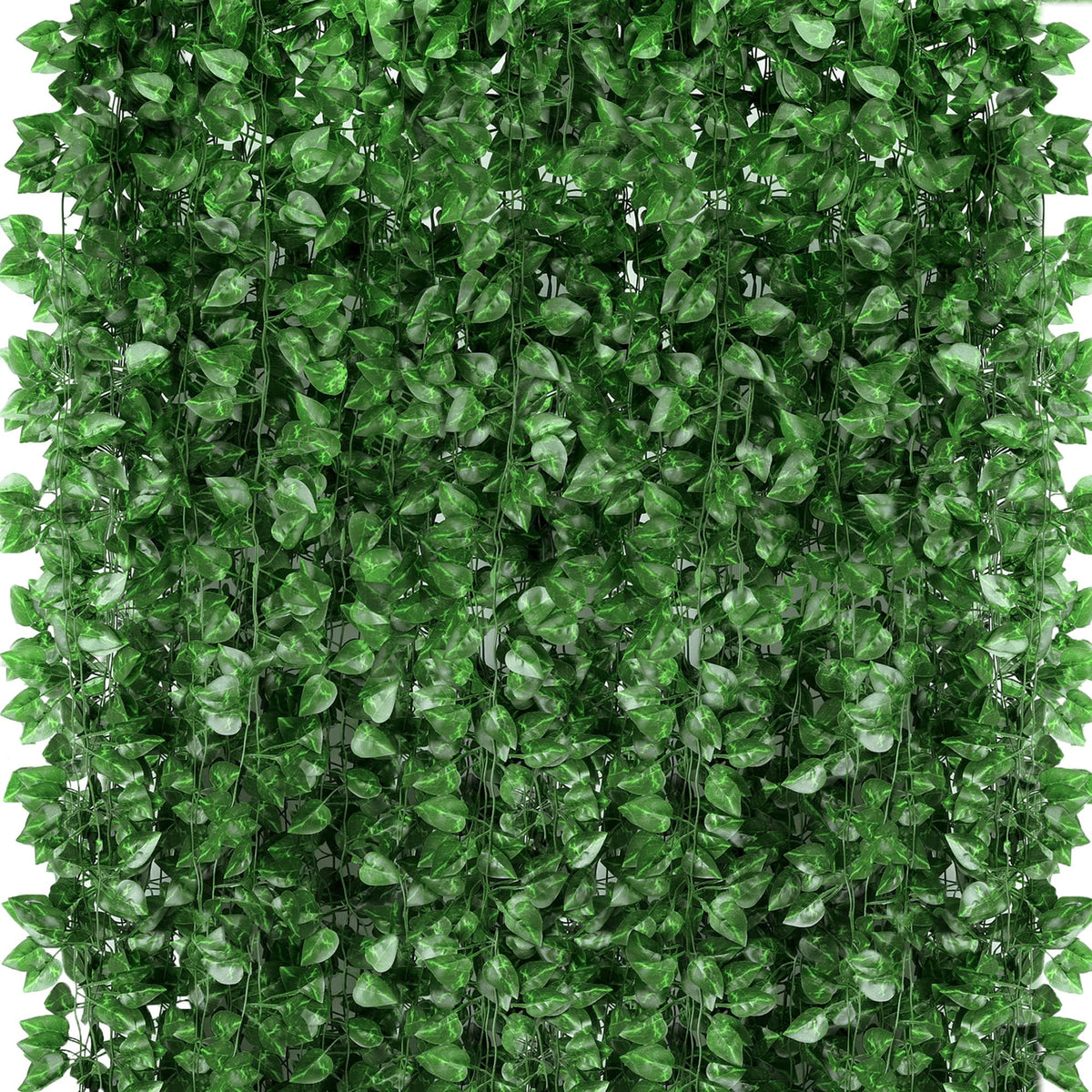 ZYIGYI ivy leaf garland 7.5ft enhances wall decor with life-like foliage.