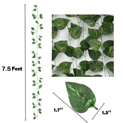 ZYIGYI wall decor garland highlights life-like ivy for a natural look.