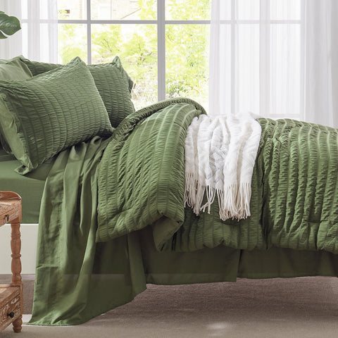 Zzlpp olive green pillow shams enhance coordinated bedroom style and comfort