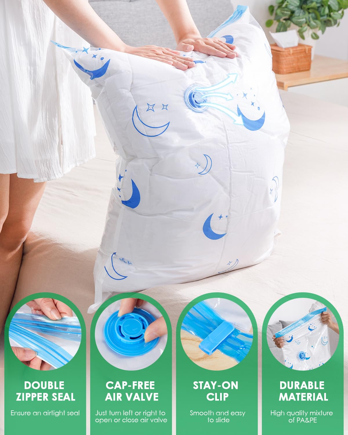 Z ZONAMA see-through bag side helps identify contents at a glance