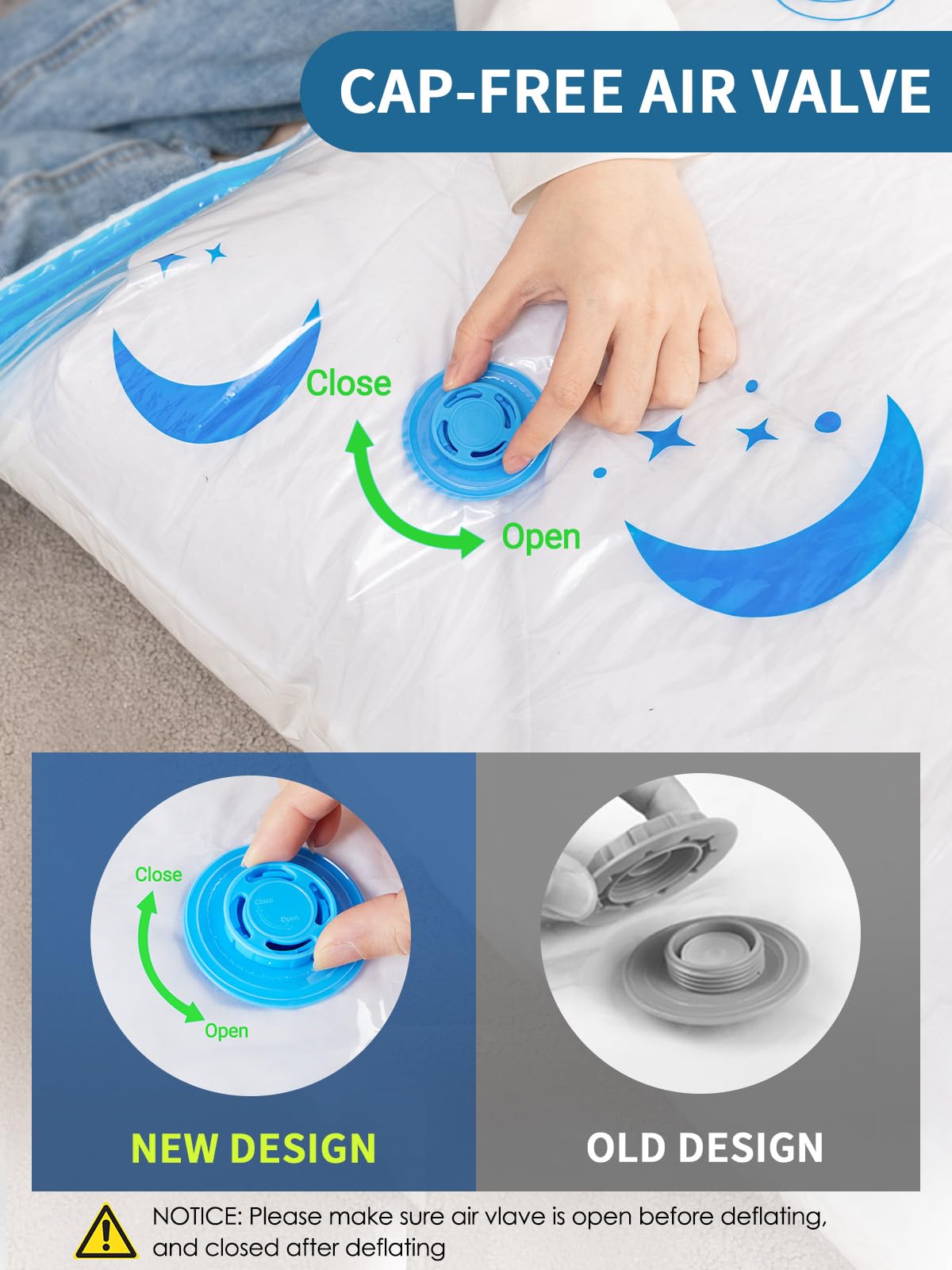 Z Zonama electric air pump in use speeds up air removal
