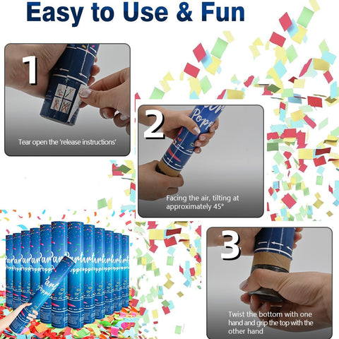 Biodegradable multicolor confetti from ZZPAKUE for eco-friendly celebrations