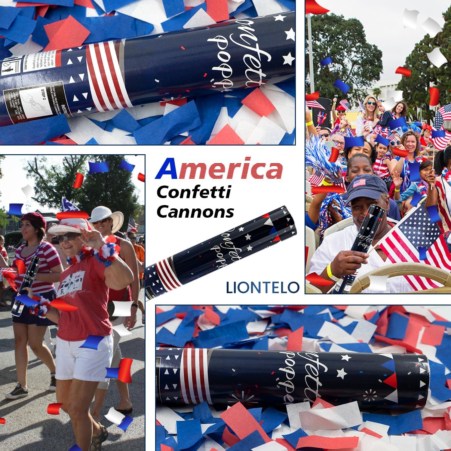 ZZPAKUE confetti cannon creates a bright color rain in the sky