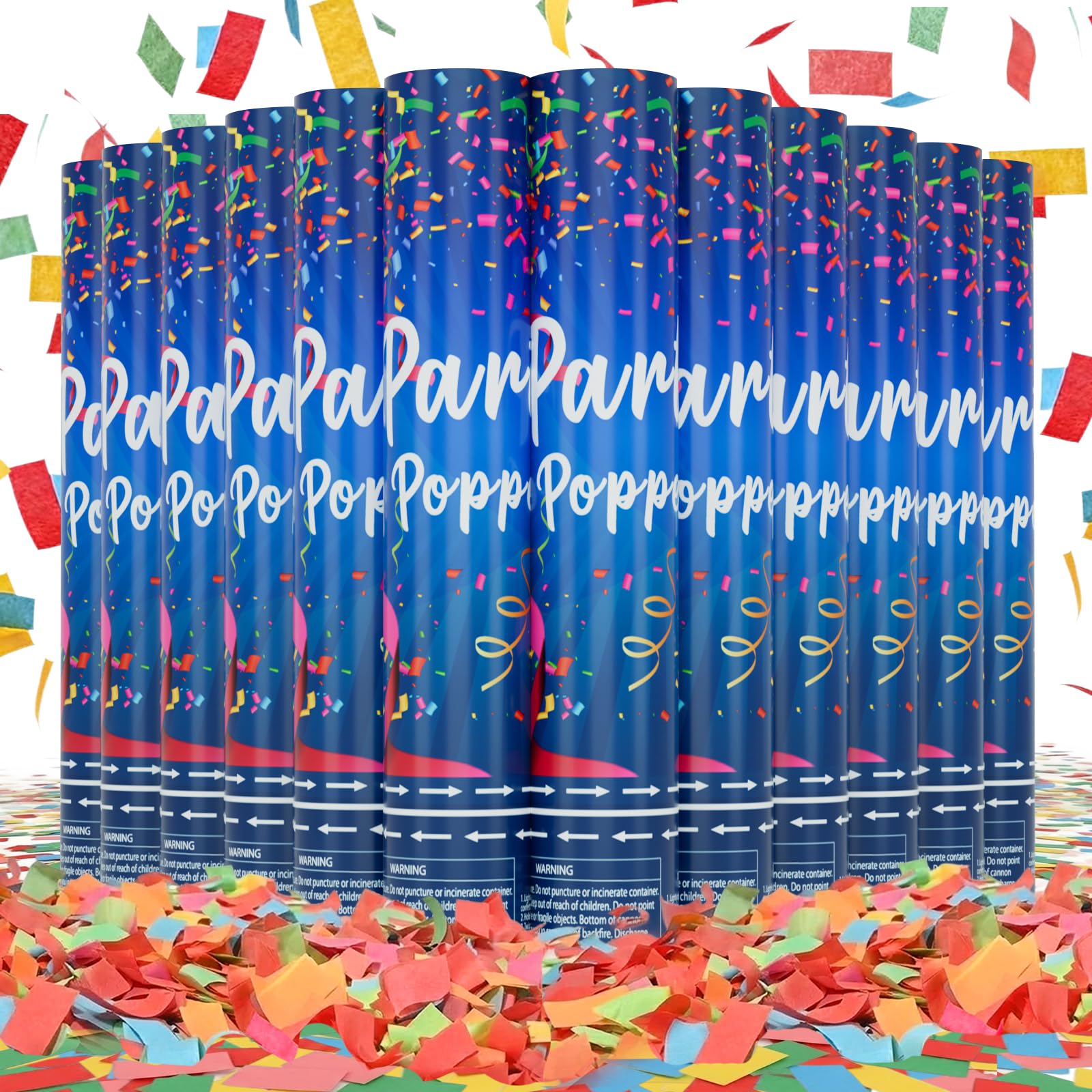 ZZPAKUE confetti cannon 12-inch pack ready for festive moments
